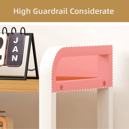 Adjustable Height Multi-Layer Desktop Bookshelf Home Office Floor Organizer Rack - 2 Shelves