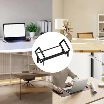 Simple Desktop Stainless Steel Bookcase Storage Organizer Shelf for Office