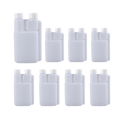 250-1000ml Plastic Twin Chamber Bottle with Tamper Evident Cap for Chemical Liquids - 10Pcs 1000ml