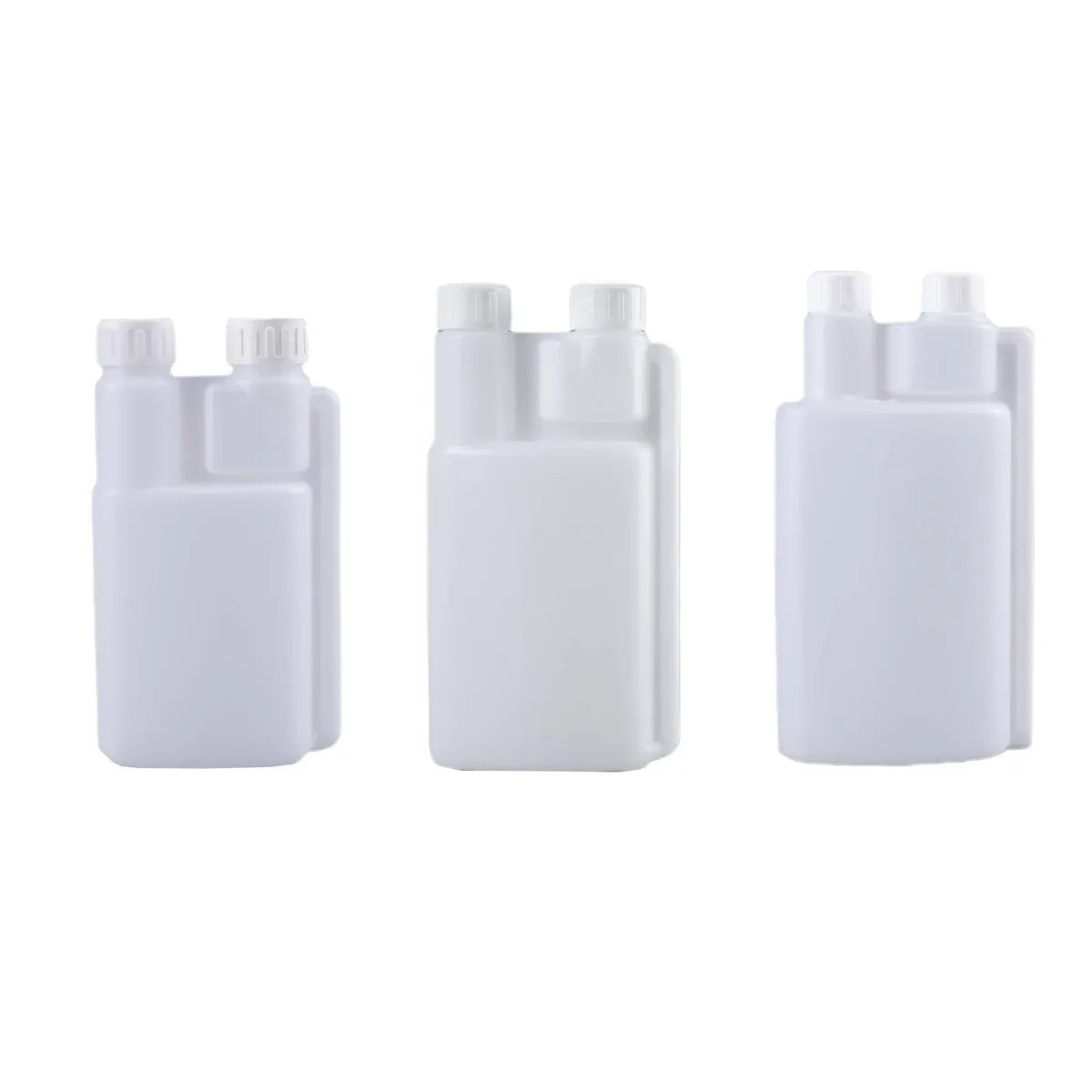 250-1000ml Plastic Twin Chamber Bottle with Tamper Evident Cap for Chemical Liquids - 10Pcs 1000ml