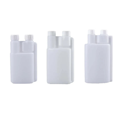250-1000ml Plastic Twin Chamber Bottle with Tamper Evident Cap for Chemical Liquids - 10Pcs 1000ml