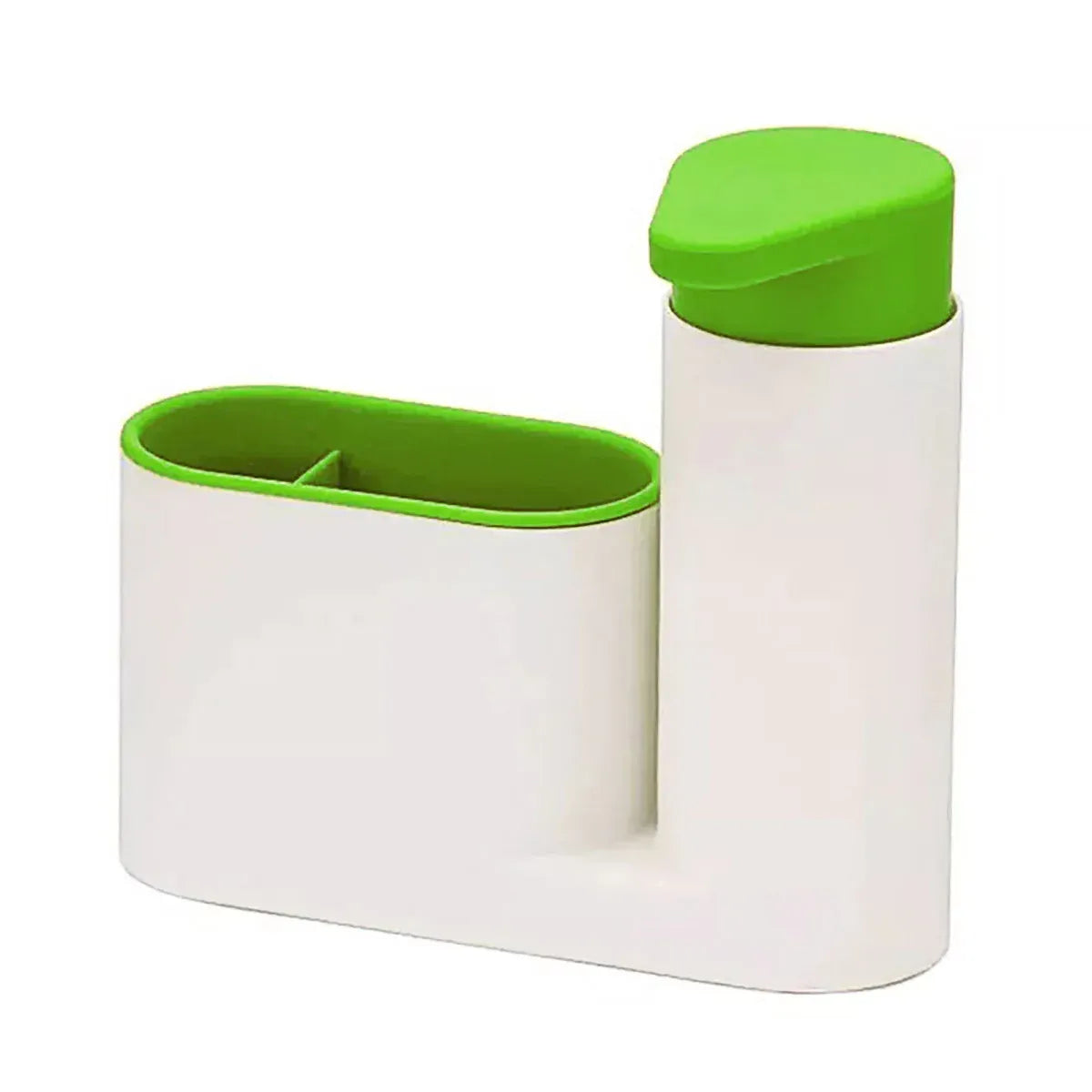 2/3 in 1 Soap Dispenser Organizer Hand Sanitizer Detergent Holder Bathroom Rack - 3-Green