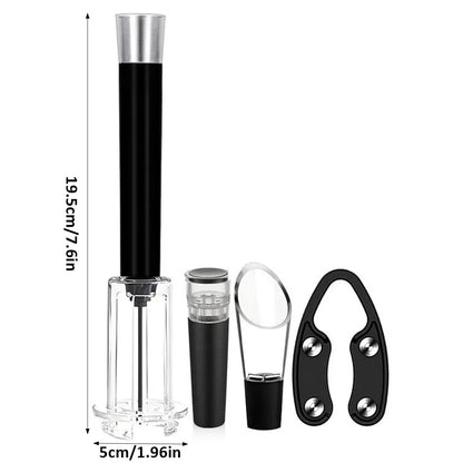4PCS Wine Bottle Opener Set for Home Bar Kitchen Wine Lovers Birthday Gift