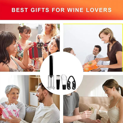 4PCS Wine Bottle Opener Set for Home Bar Kitchen Wine Lovers Birthday Gift