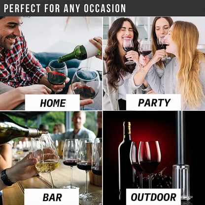 4PCS Wine Bottle Opener Set for Home Bar Kitchen Wine Lovers Birthday Gift
