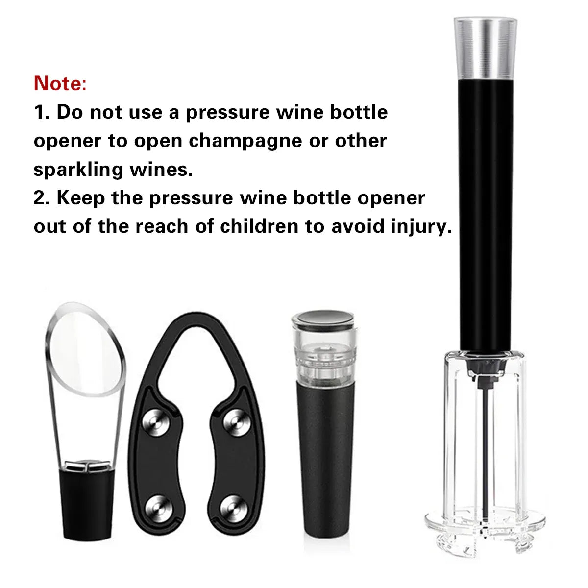 4PCS Wine Bottle Opener Set for Home Bar Kitchen Wine Lovers Birthday Gift