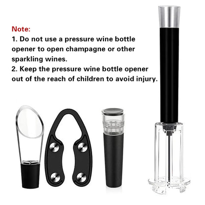 4PCS Wine Bottle Opener Set for Home Bar Kitchen Wine Lovers Birthday Gift