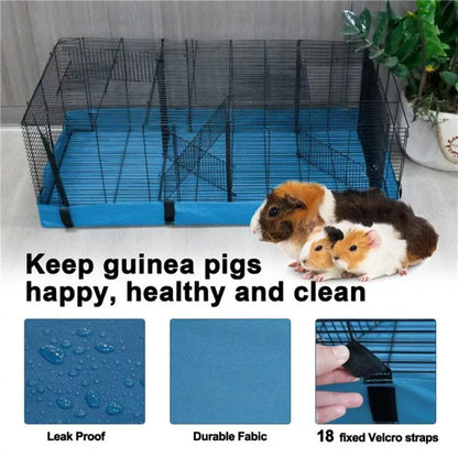 Waterproof Small Pet Crate Sump Cover Dirt Resistant Mat Easy to Clean Protector - Black
