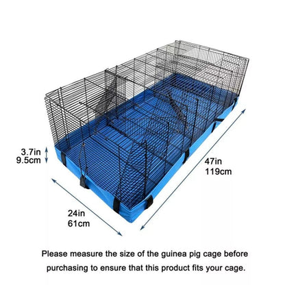 Waterproof Small Pet Crate Sump Cover Dirt Resistant Mat Easy to Clean Protector - Black