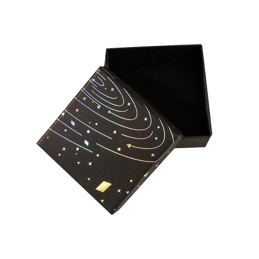 20x Holographic Silver Foil Jewelry Box for Earrings Bracelets Rings Packing Box - 7*7*3cm（Box）