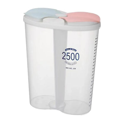 Kitchen Storage Box Transparent with Lid Food Container Tank Pantry Organizer - 2500ML