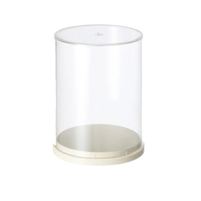 2pcs Clear Acrylic Display Case Transparent Box for Collectibles Dolls Figures - M