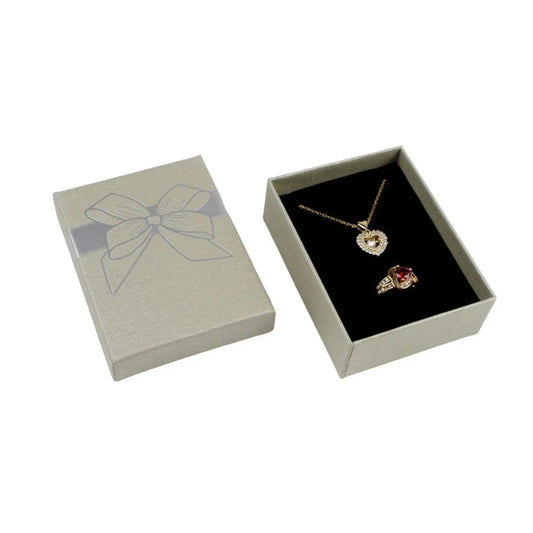 32pcs Jewelry Storage Box Necklace Pendant Ring Organizer Gift Packaging - Grey