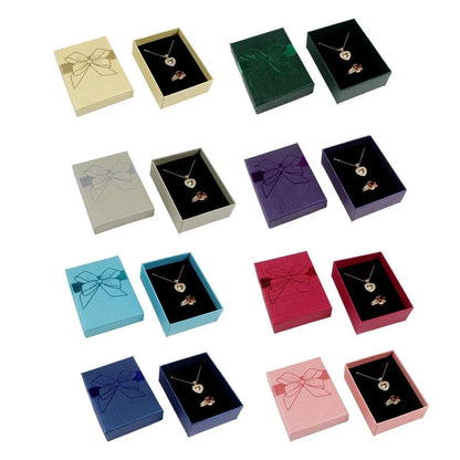 32pcs Jewelry Storage Box Necklace Pendant Ring Organizer Gift Packaging - Grey