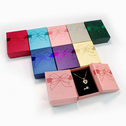 32pcs Jewelry Storage Box Necklace Pendant Ring Organizer Gift Packaging - Grey