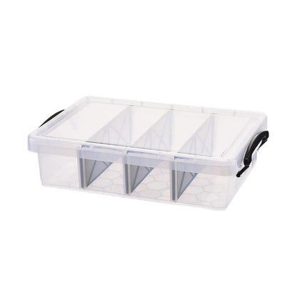 Compartment Storage Container Removable Dividers Clear Craft Tool Box
