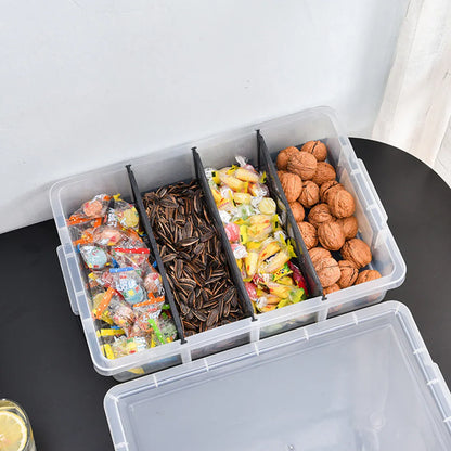 Compartment Storage Container Removable Dividers Clear Craft Tool Box