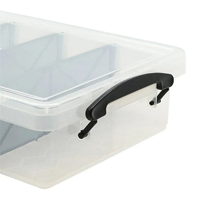 Compartment Storage Container Removable Dividers Clear Craft Tool Box