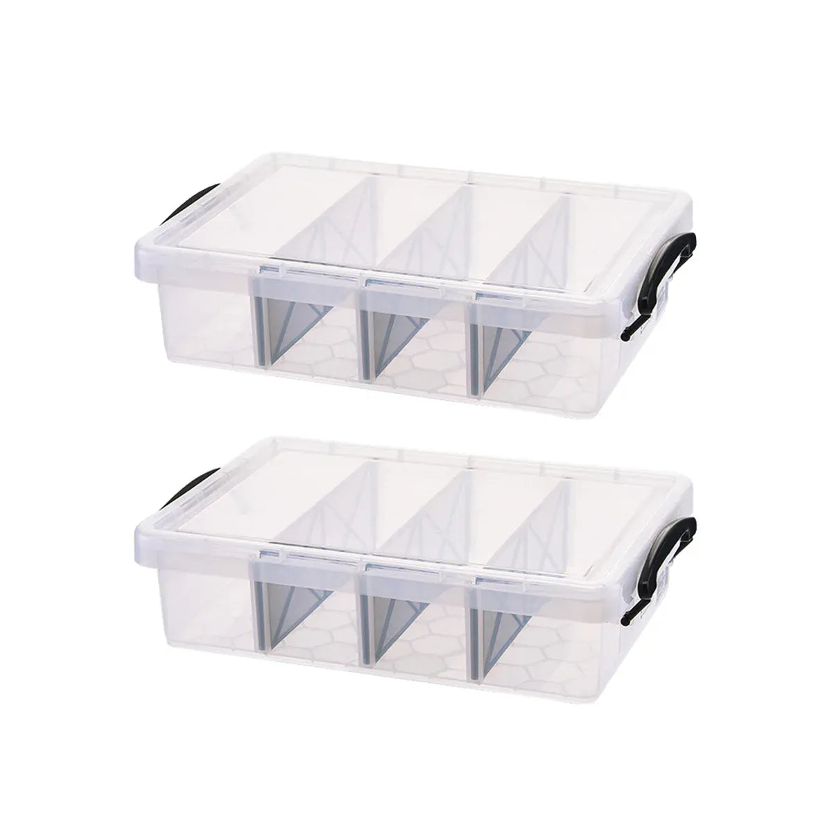 Compartment Storage Container Removable Dividers Clear Craft Tool Box