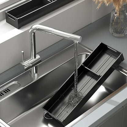 Kitchen Cabinet Drawer Cutlery Tray Utensil Organiser Insert Divider Storage - 41x10cm