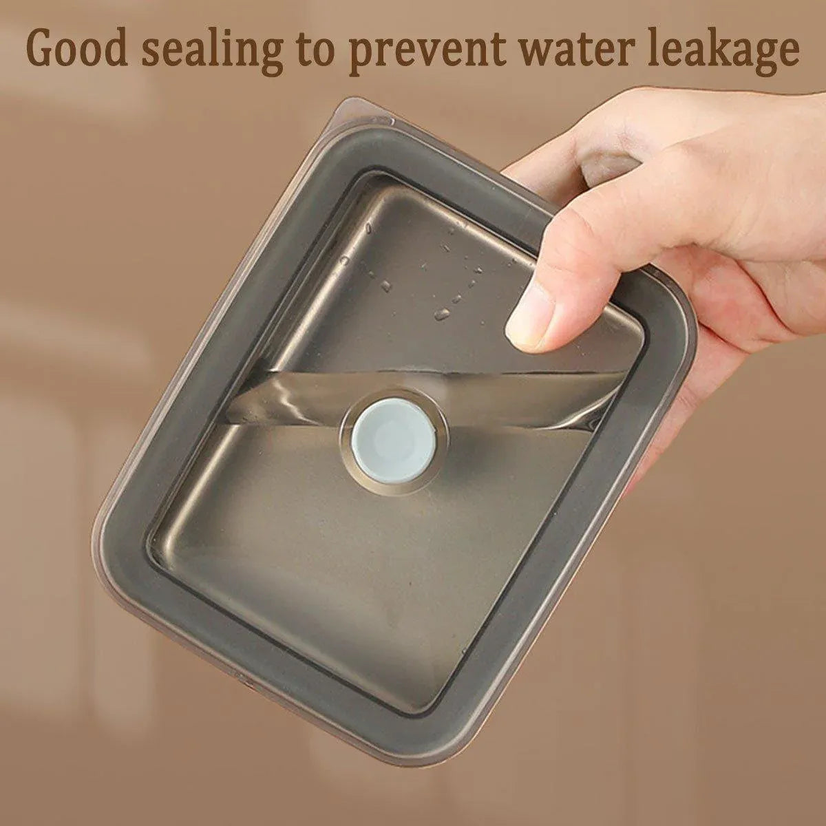 4pcs Sealed Crisper Food Storage Container Set Bento Box Refrigerator Organizer