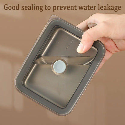 4pcs Sealed Crisper Food Storage Container Set Bento Box Refrigerator Organizer