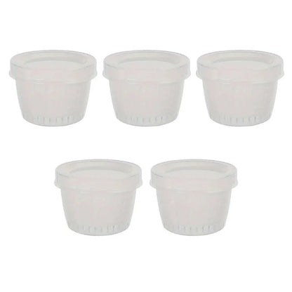 5pcs Plastic Storage Containers with Lids Refrigerator Organizer Box for Kitchen