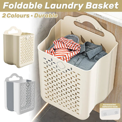 Wall Mounted Foldable Laundry Basket for Bedroom Laundry Room