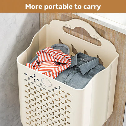 Wall Mounted Foldable Laundry Basket for Bedroom Laundry Room