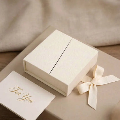 5Pcs Jewelry Gift Box Necklace Earring Ring Packaging For Wedding Party Present - 9.5x9.5x3.5cm