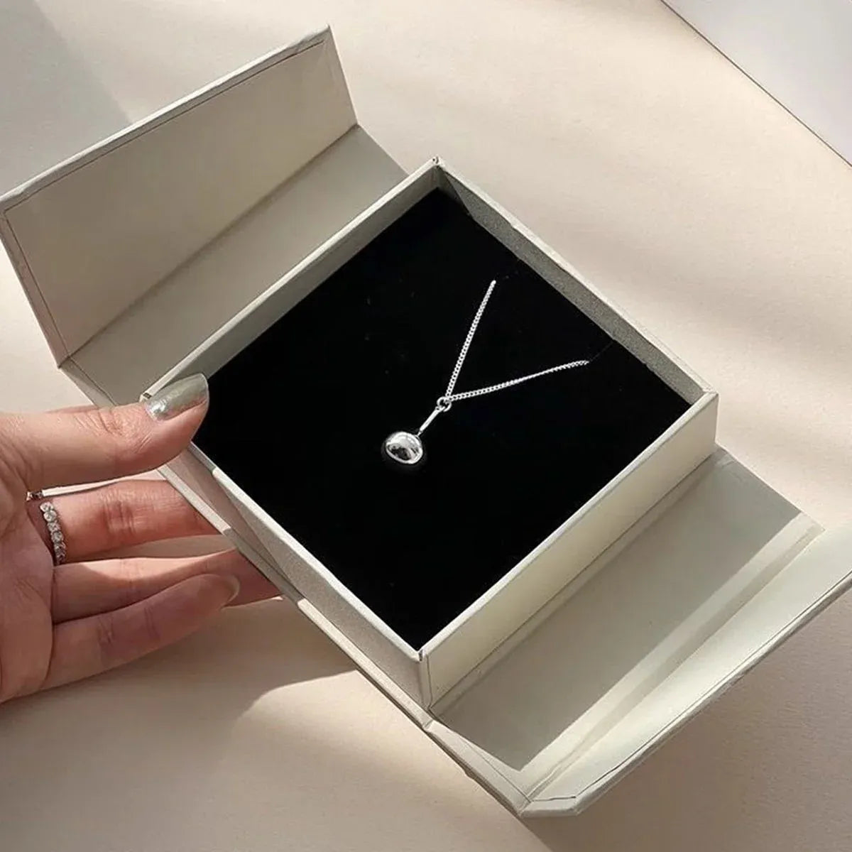 5Pcs Jewelry Gift Box Necklace Earring Ring Packaging For Wedding Party Present - 9.5x9.5x3.5cm