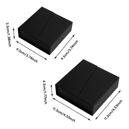 5 Pack Jewellery Gift Box With Insert Necklace Ring Earring Storage Box - 9.5x9.5x3.5cm