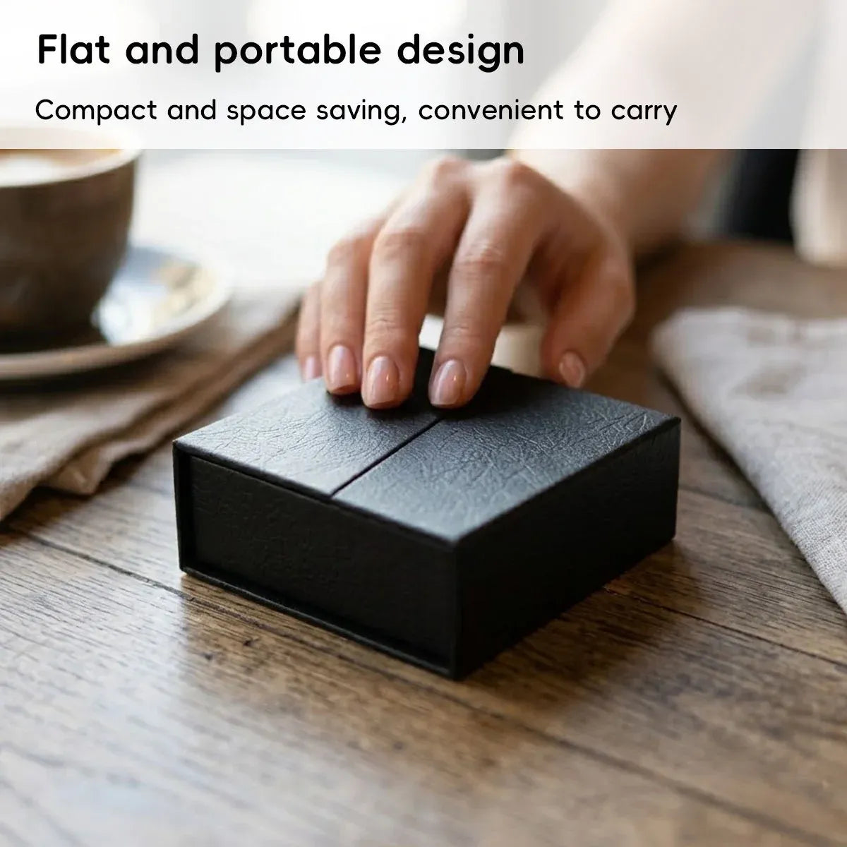 5 Pack Jewellery Gift Box With Insert Necklace Ring Earring Storage Box - 9.5x9.5x3.5cm
