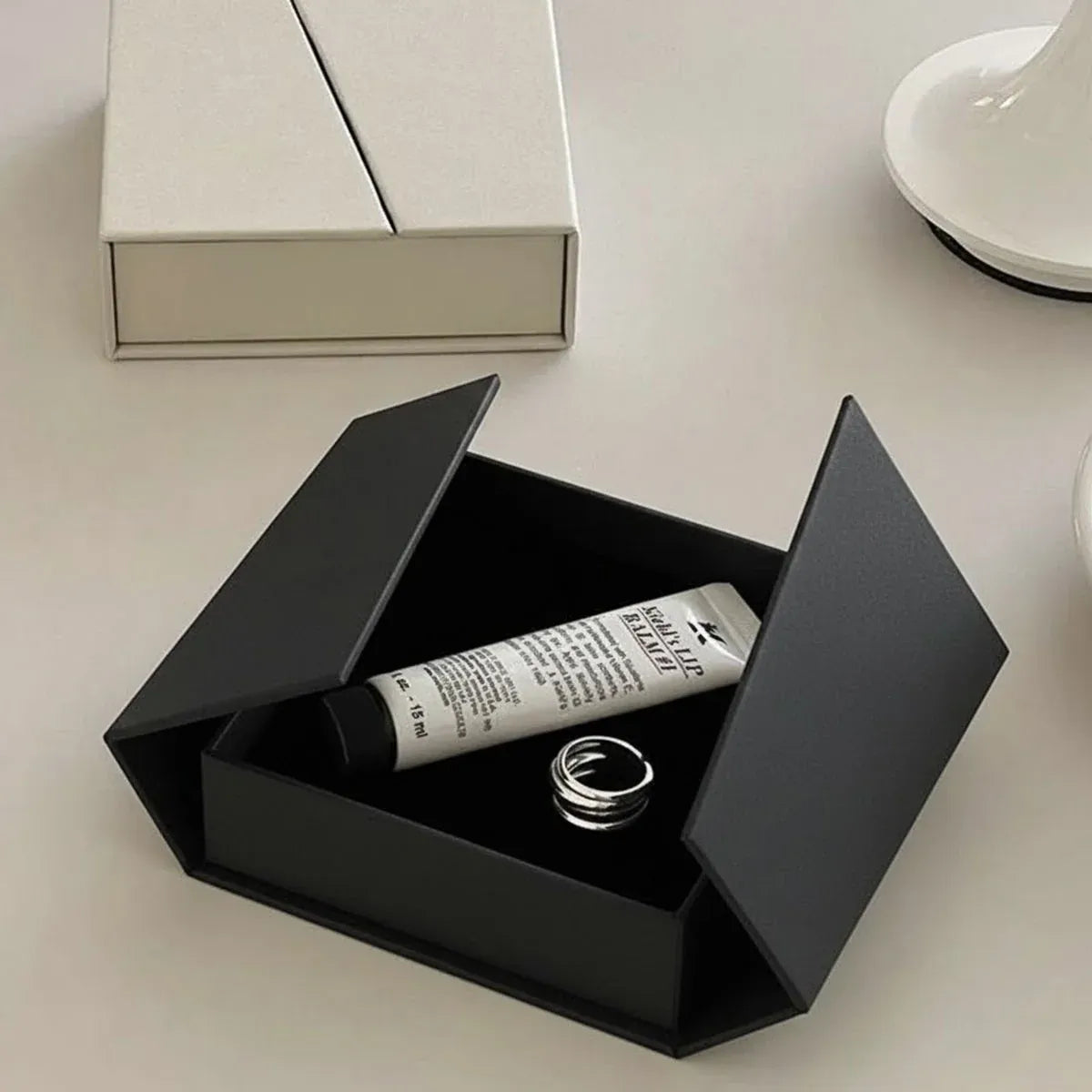 5 Pack Jewellery Gift Box With Insert Necklace Ring Earring Storage Box - 9.5x9.5x3.5cm