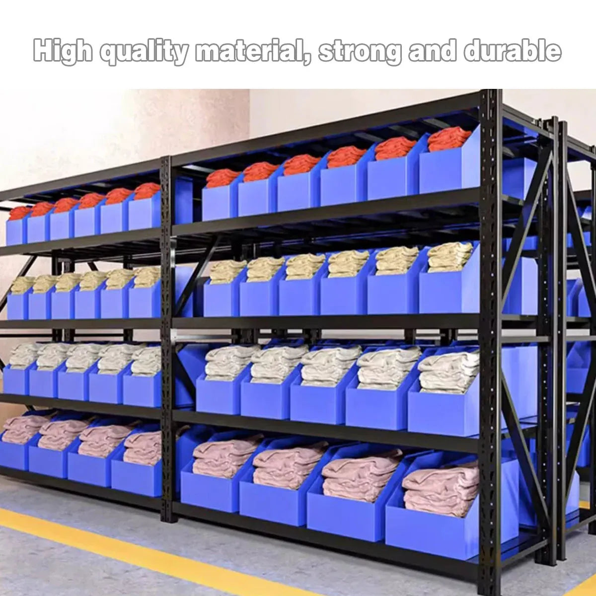 Plastic Storage Box Set 6Size Clear Hard Case Miter Tool Parts Display Organiser - 40x30x35cm