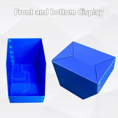 Plastic Storage Box Set 6Size Clear Hard Case Miter Tool Parts Display Organiser - 40x30x35cm