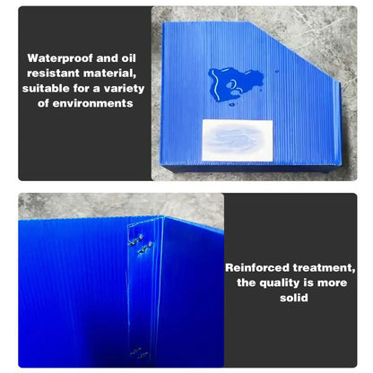 Plastic Storage Box Set 6Size Clear Hard Case Miter Tool Parts Display Organiser - 40x30x35cm