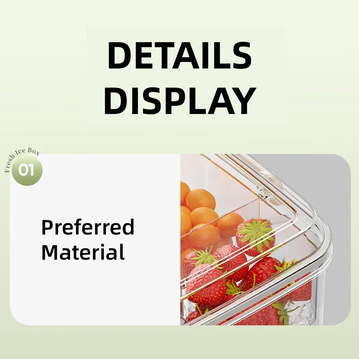 Portable Food Storage Box Large Capacity Lunch Container for Camping Picnic Use