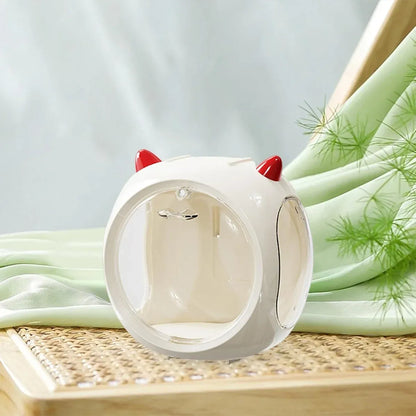 Space Capsule Storage Box Transparent Doll Model Display Organiser