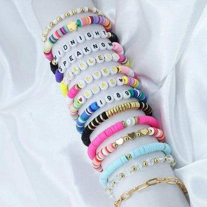 8/14pcs Bohemian Bracelet Set Colourful Beaded Bracelets Stackable Jewelry Gift - 14PCS