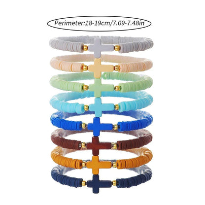 8/14pcs Bohemian Bracelet Set Colourful Beaded Bracelets Stackable Jewelry Gift - 14PCS