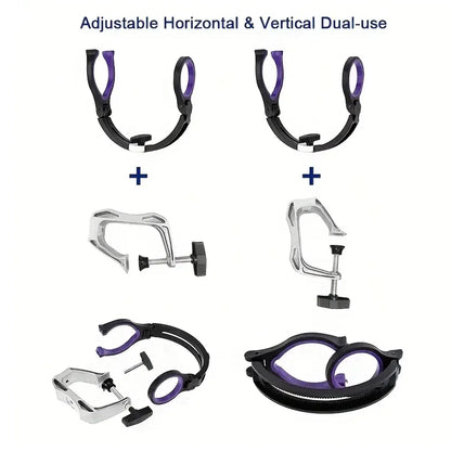 Adjustable Boat Fishing Rod Holder Clamp-on Pole Bracket Pod Rest Fishing Stand