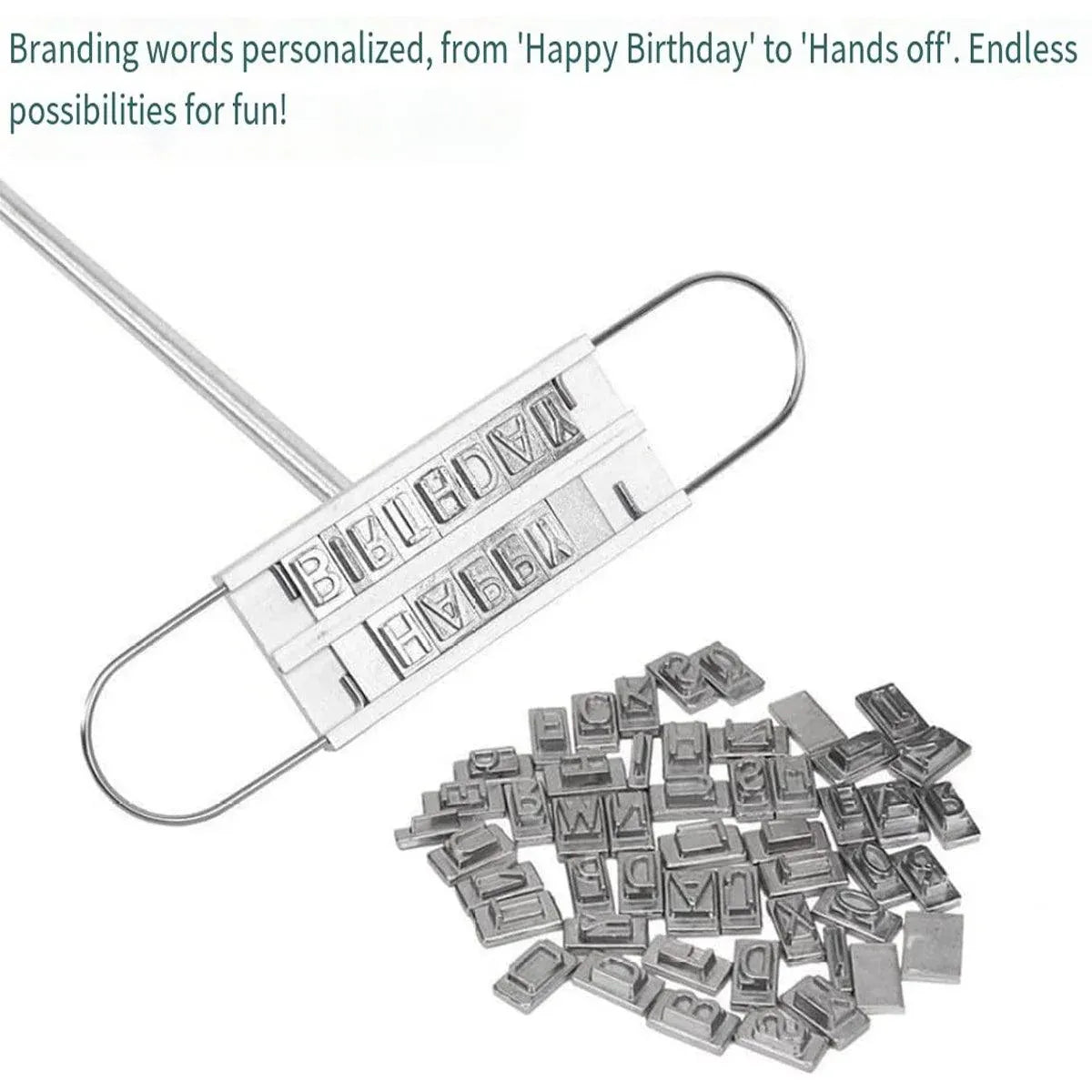 Alphabet Fire Branding Barbecue Grill Tool Custom Branding Iron for BBQ Meat