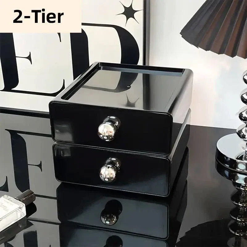Multi-Layer Desktop Cosmetic Storage Box Office Drawer Organizer Rack Holder