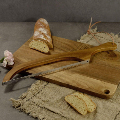 Wooden Bread Cutter Saw for Perfect Slice Cutting Tool Bread Slicer Kitchen