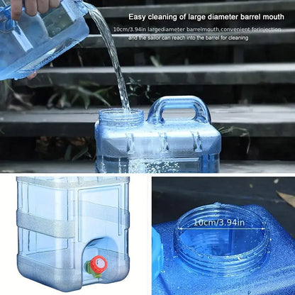 Outdoor Water Bucket Household Storage Car Water Tank Drinking Water Storage - 10L