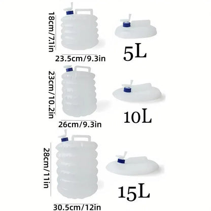 Collapsible Bucket Portable Telescopic Water Storage Large Capacity Outdoor - 5L