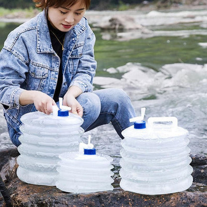 Collapsible Bucket Portable Telescopic Water Storage Large Capacity Outdoor - 5L