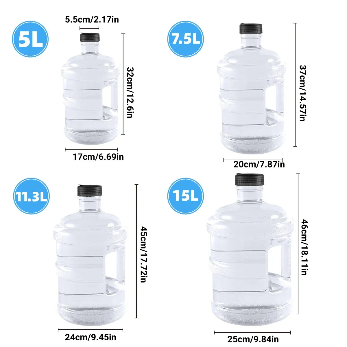 Water Storage Jugs Water Bucket Pure Water Barrel Portable Water Tank Water - 7.5L