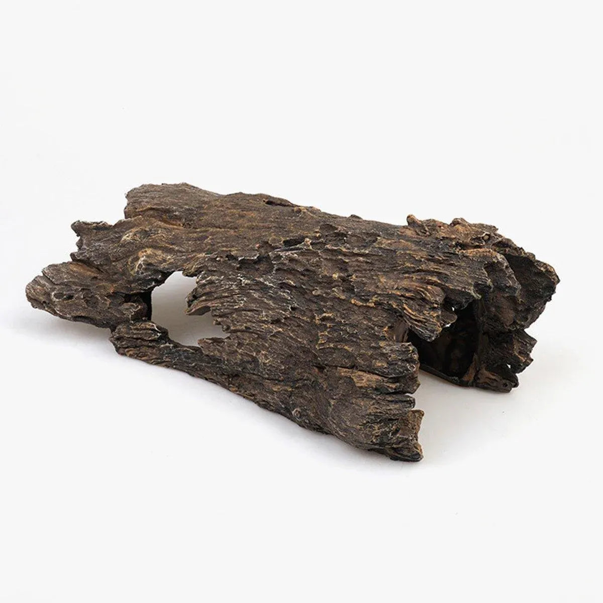 Tree Log Hide Ornament Trunk Tunnel Fish Reptile Tank Resin Aquarium Decoration - Large